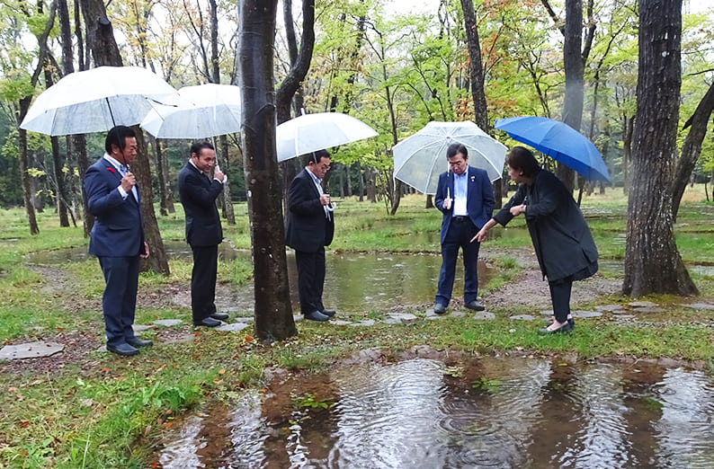 アートビオトープ那須「水庭」視察